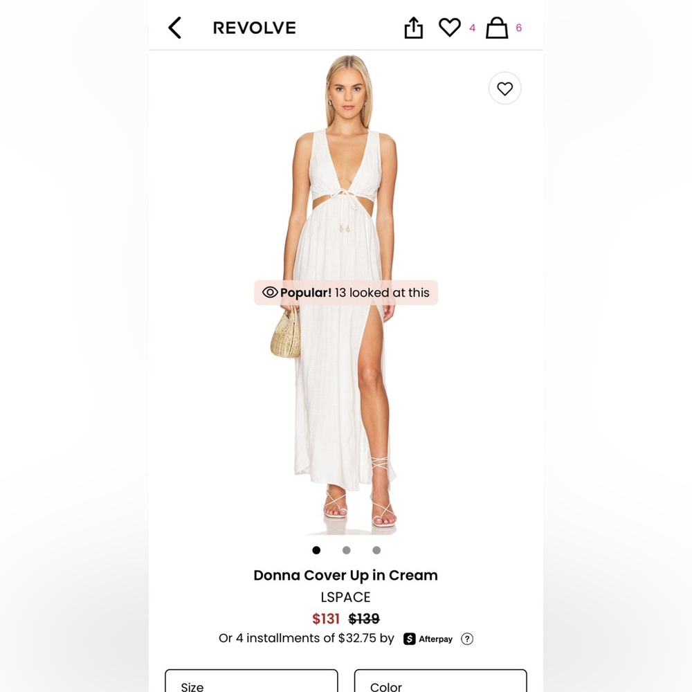 L*Space Donna Cream Cover Up